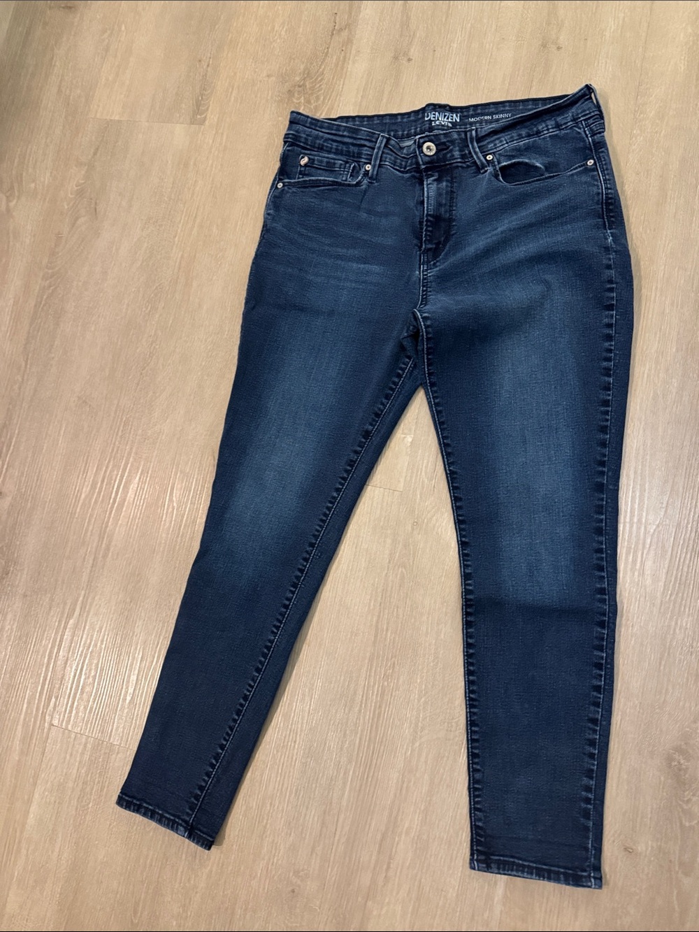 Denizen from Levi's Dark Blue Skinny Jeans - High Rise